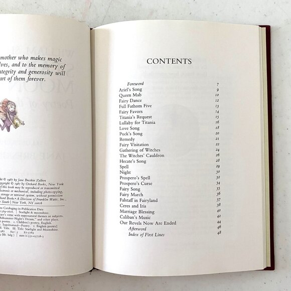William Shakespeare Starlight & Moonshine Poetry of the Supernatural Hardcover - Picture 12 of 14
